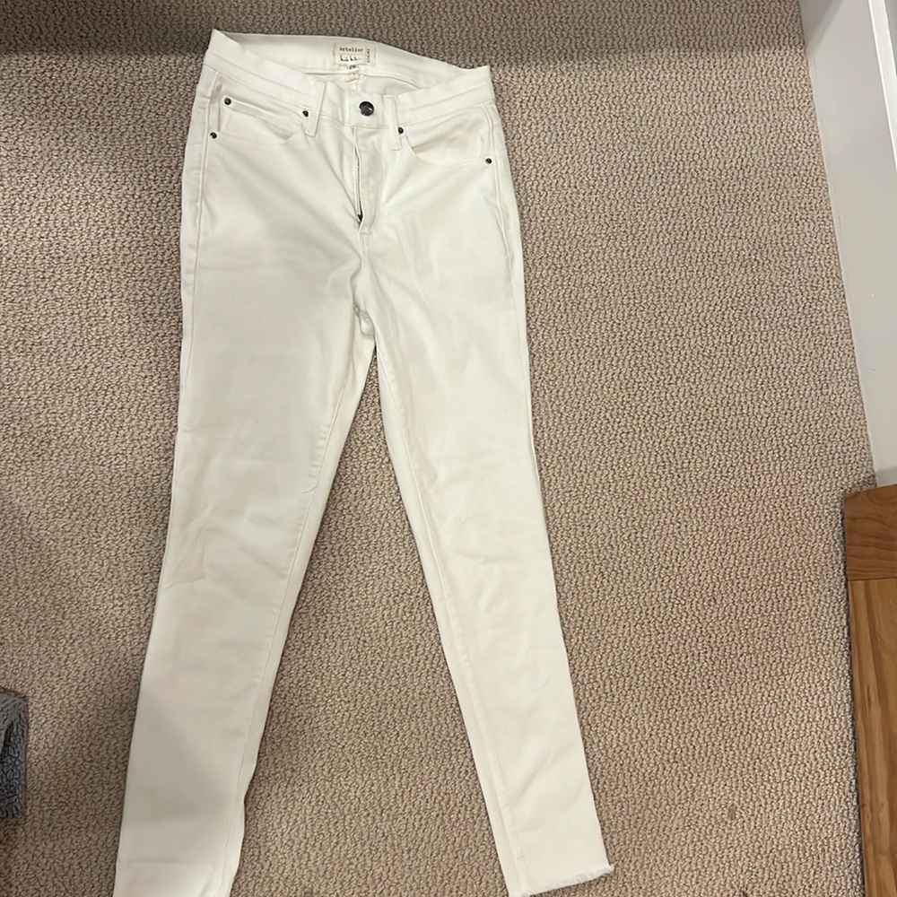 Nicole miller white skinny jeans